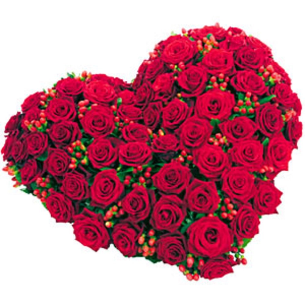 Spectacular Heart Shape Rose Arrangement | Flower Delivery Sharjah