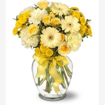 Yellow flowers arrangement