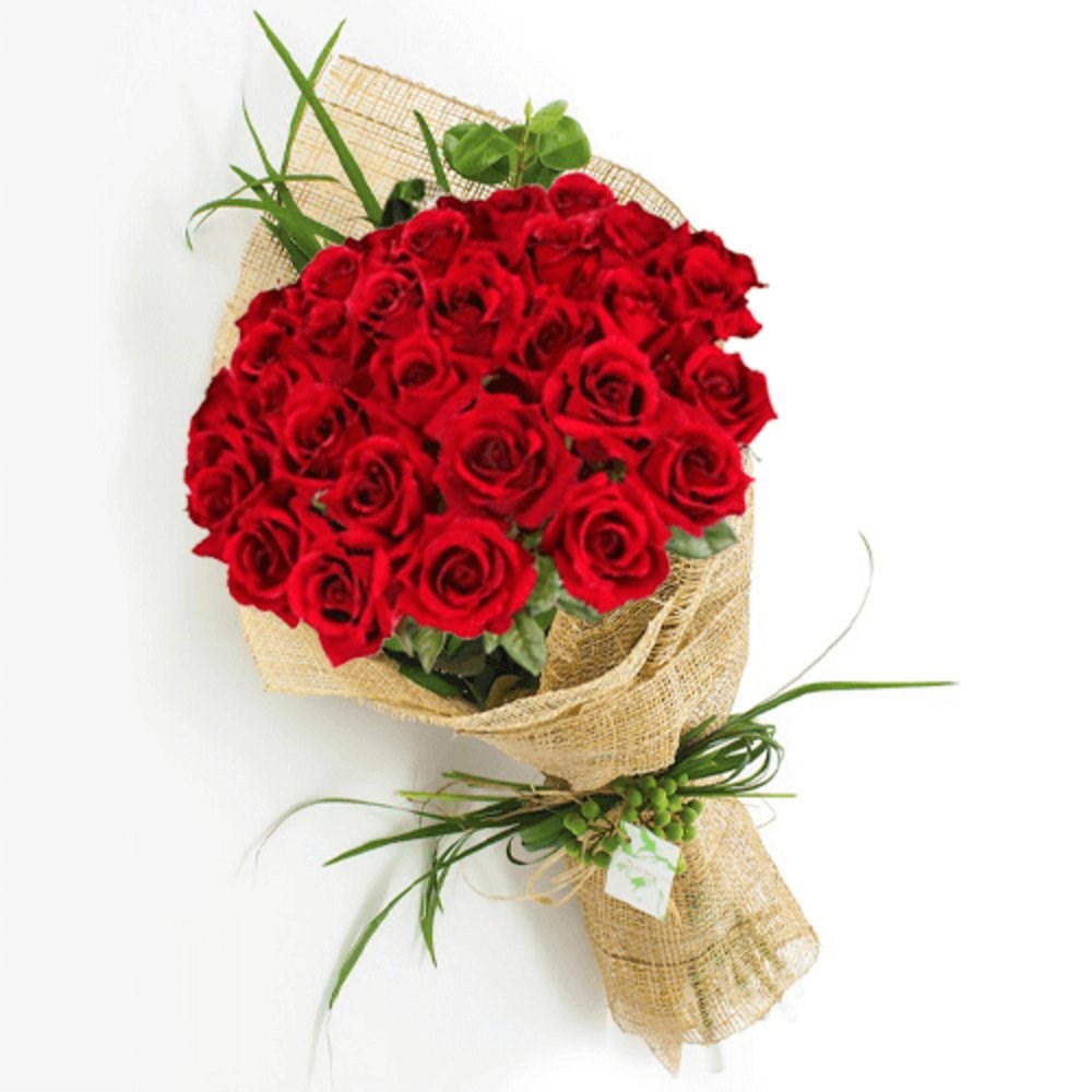 36 Red Roses Hand Bouquet | Flower Delivery Sharjah @ Arabian Florist