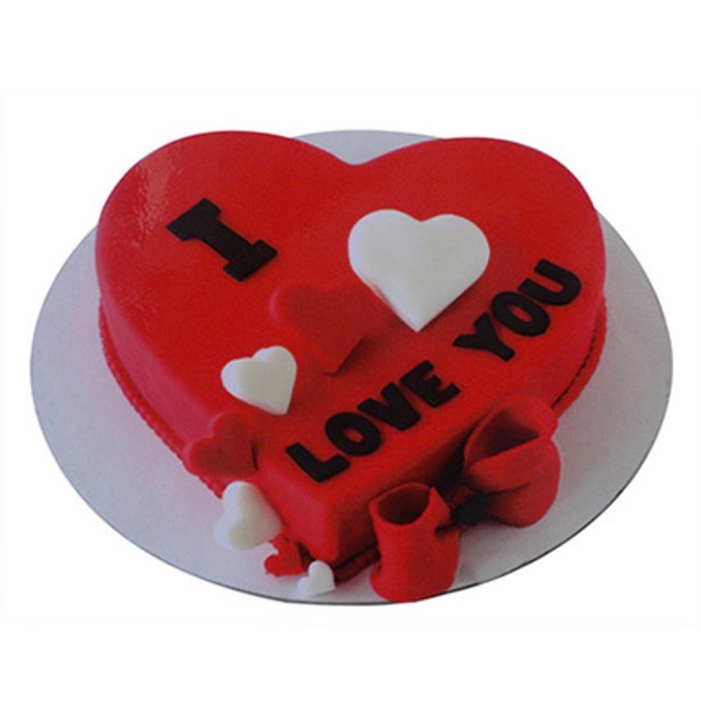 1kg Valentine Heart Cake